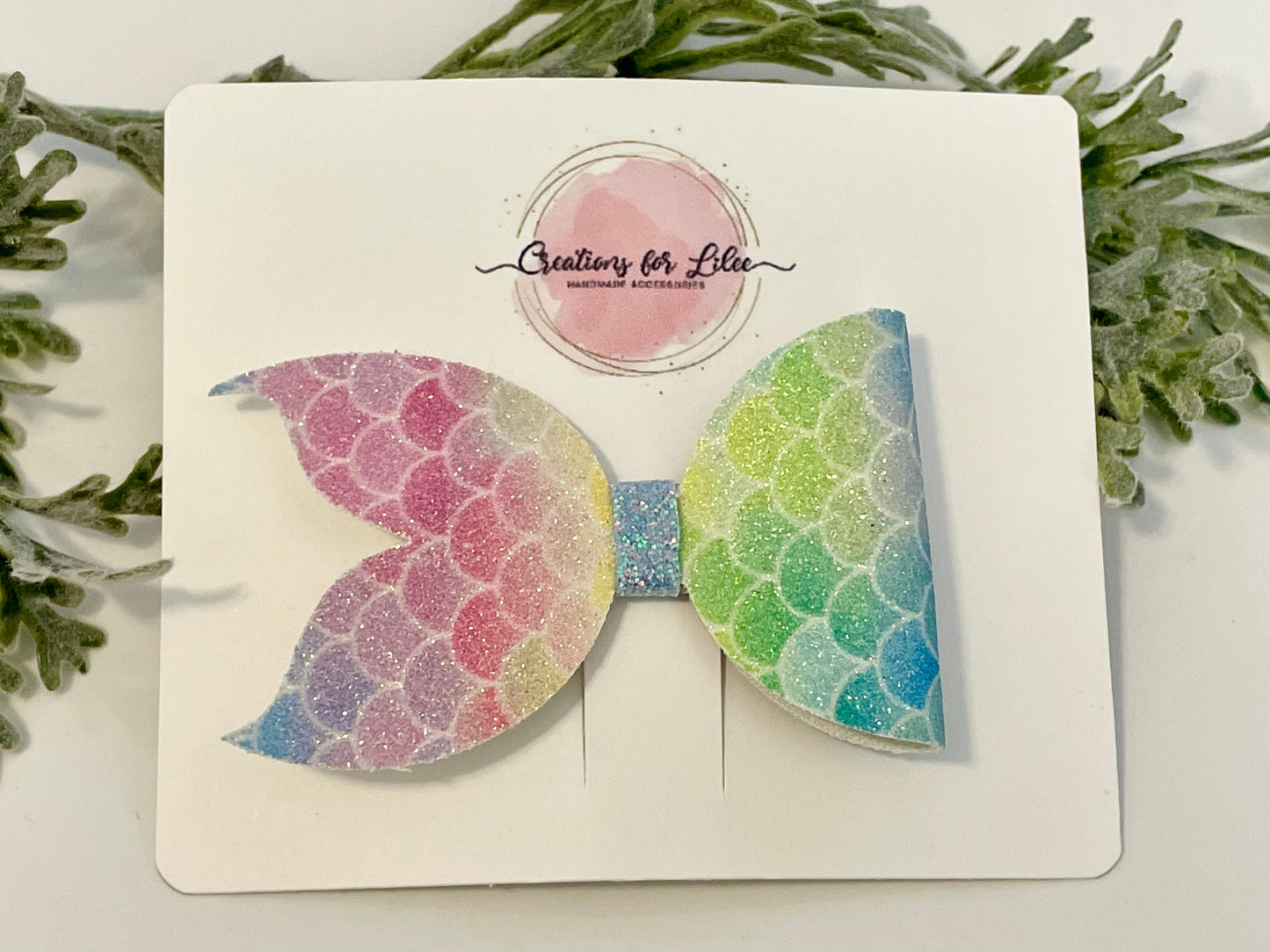 Mermaid Hair Bows - Blue & Pastels