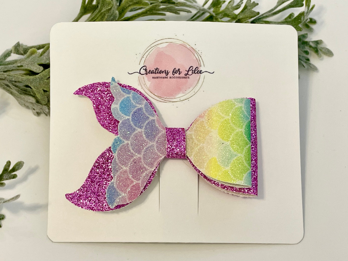 Mermaid Hair Bows - Pinks & Pastels