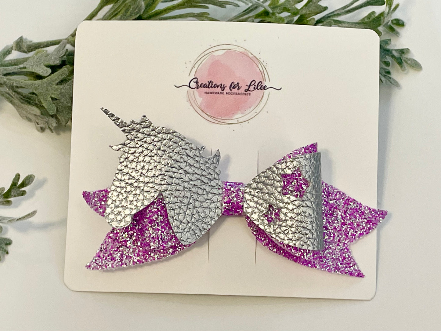 Unicorn Hair Bows