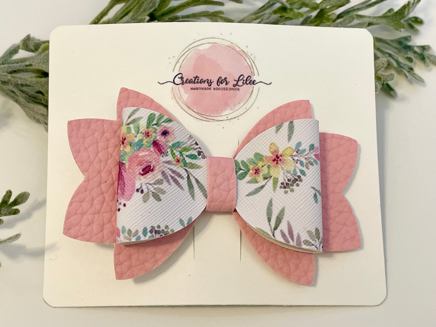 Hair Bows - Pink & Floral