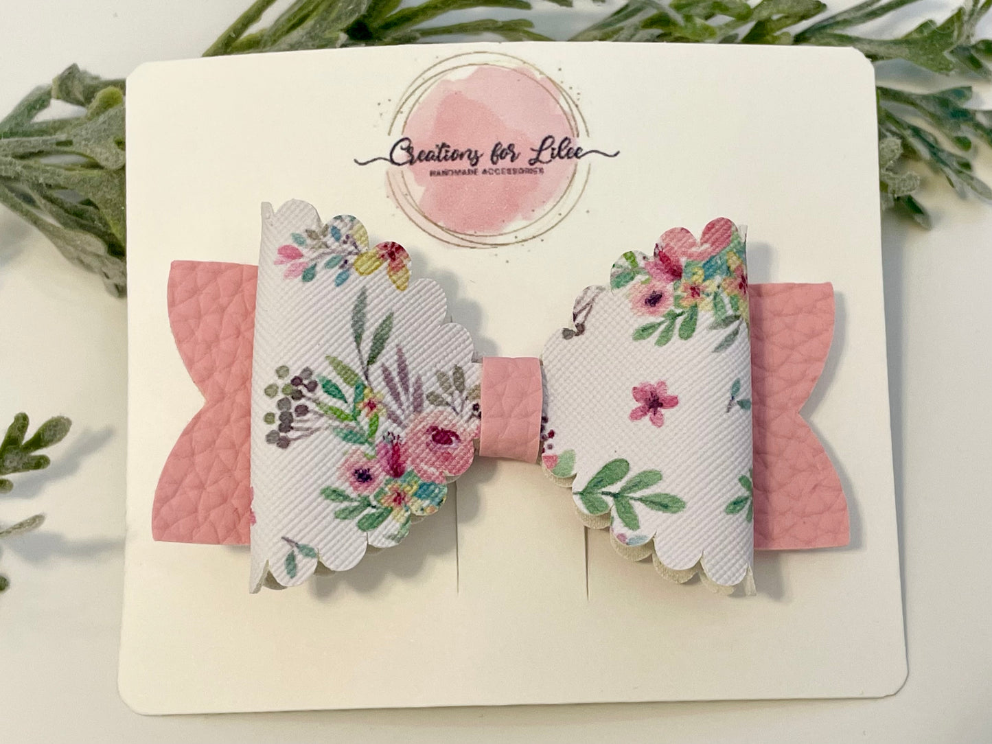 Hair Bows - Pink & Floral