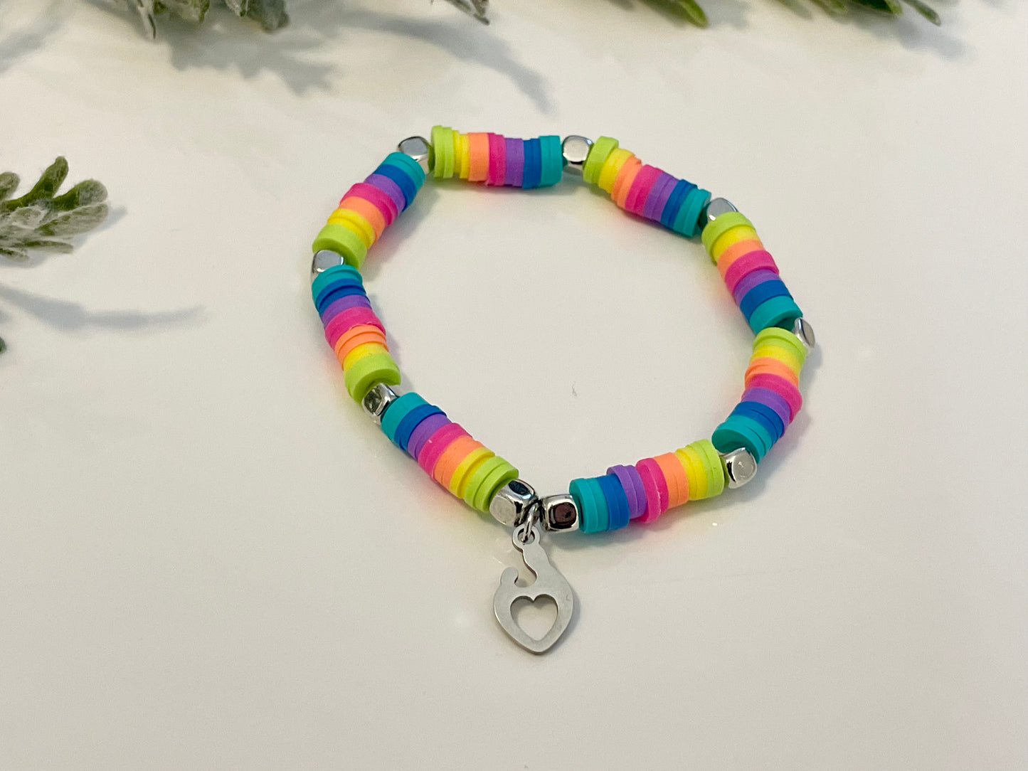 Heishi Stack Bracelets - Brights (Youth Sizing)