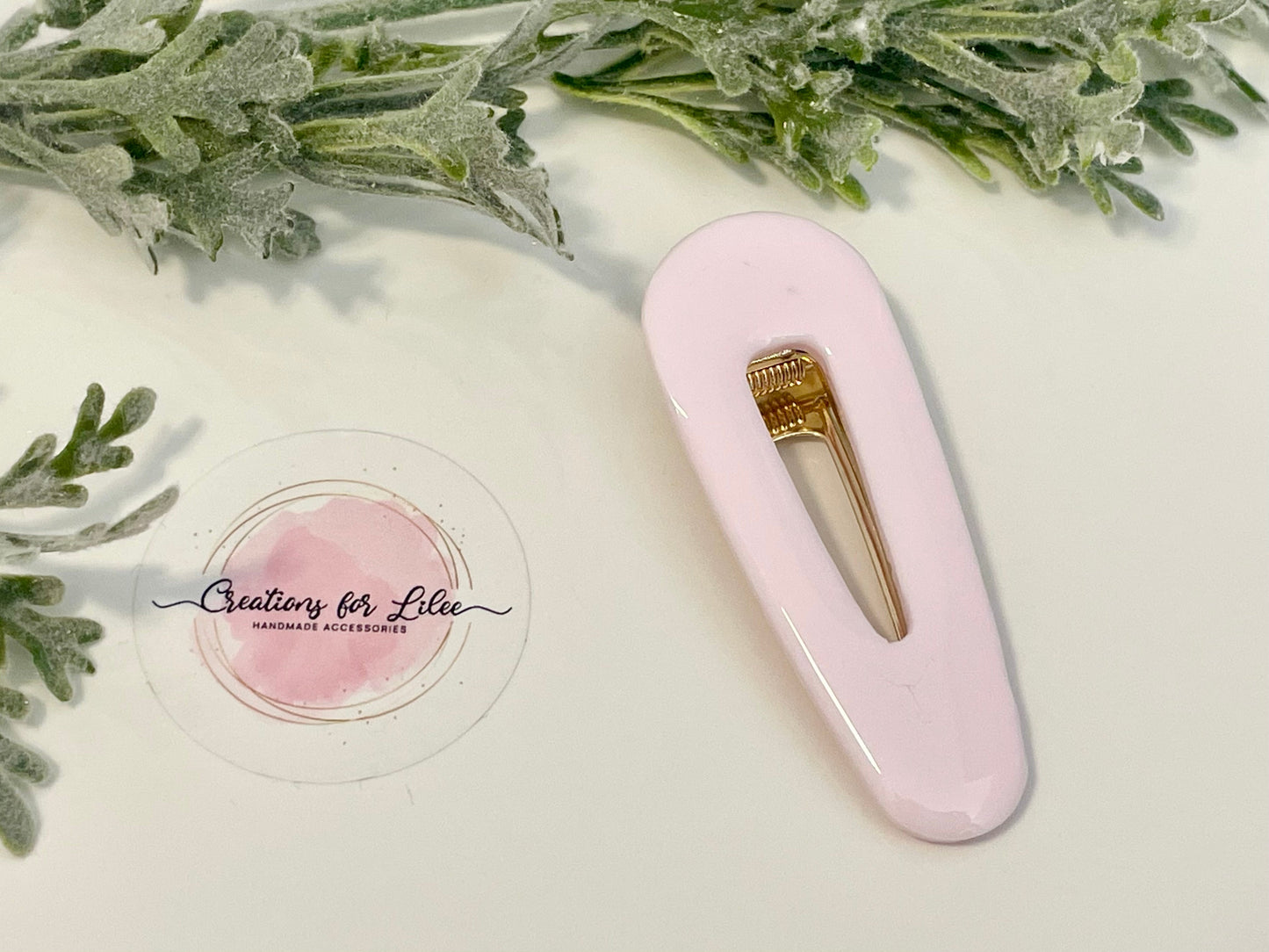 Resin Hair Clips - Pastel Pinks