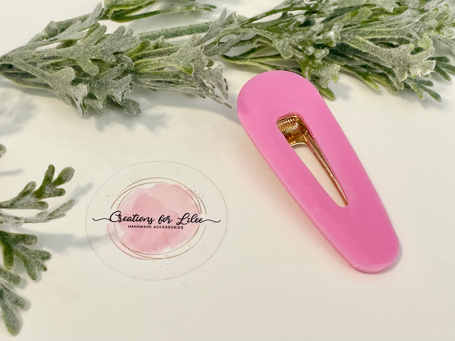 Resin Hair Clips - Pastel Pinks