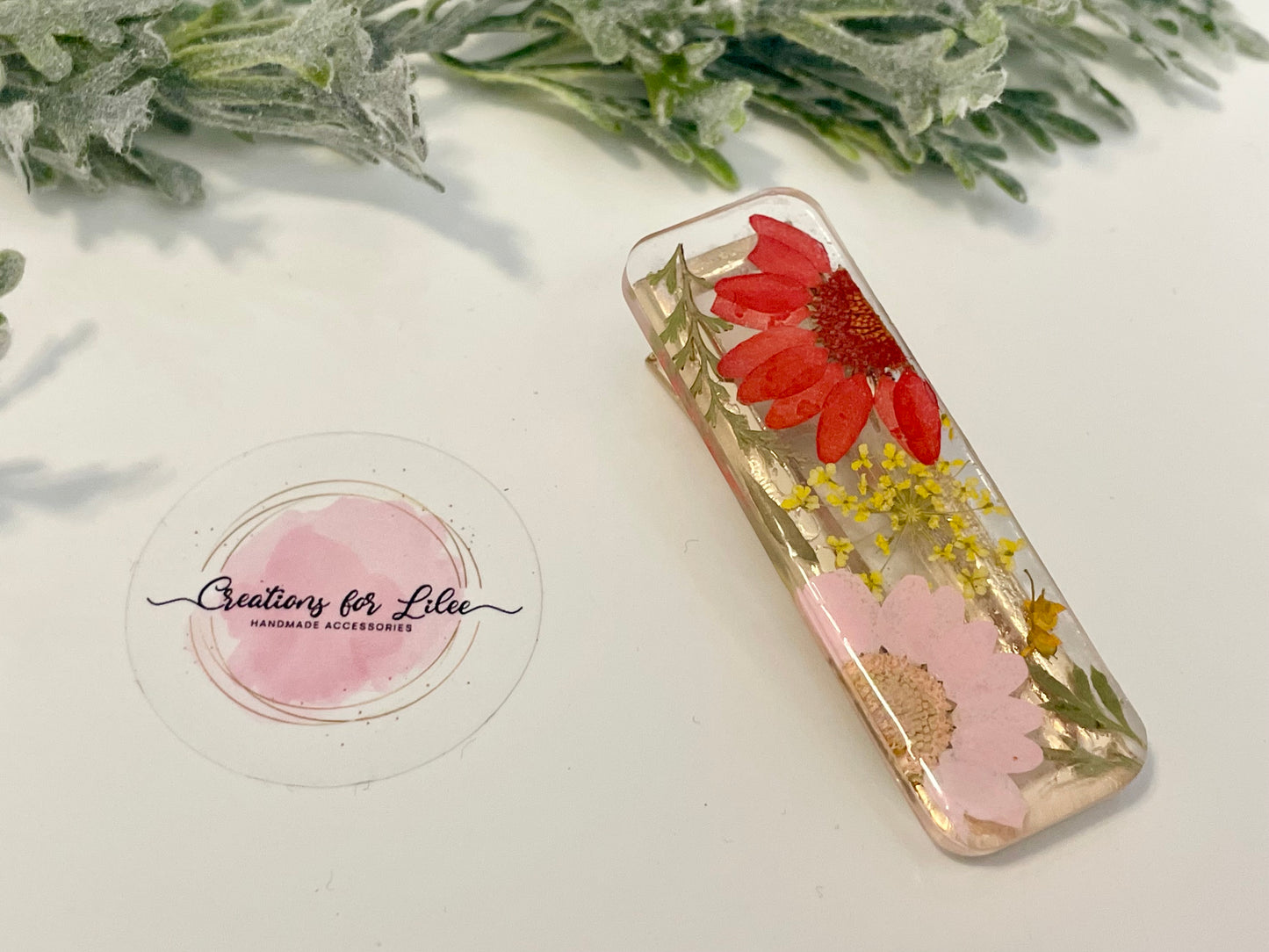 Resin Hair Clips - Flowers