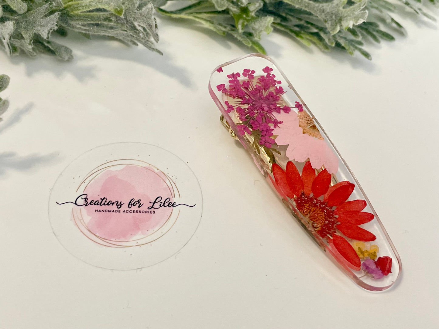 Resin Hair Clips - Flowers