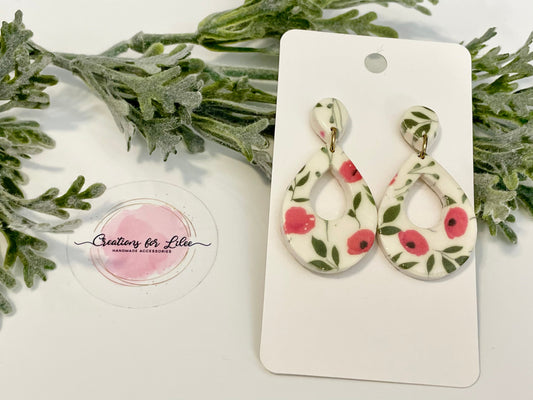 Clay Earrings - Poppy Elegant Drop Earrings