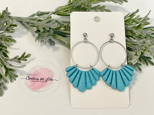 Clay Earrings - Turquoise Earrings