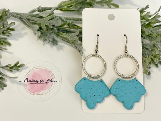 Clay Earrings - Turquoise Earrings