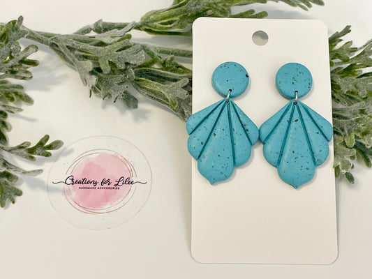 Clay Earrings - Turquoise Earrings