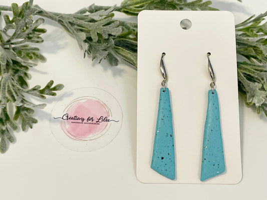 Clay Earrings - Turquoise Earrings