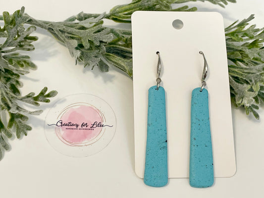 Clay Earrings - Turquoise Earrings