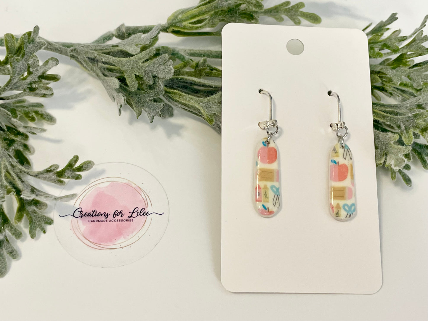 Clay Earrings - Small Teacher Earrings