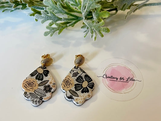 Clay Earrings - Floral Collection