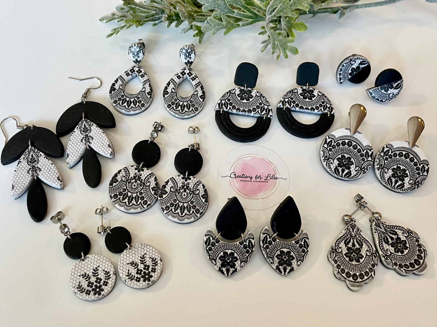 Clay Earrings - Floral Collection