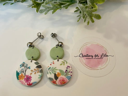 Clay Earrings - Floral Collection