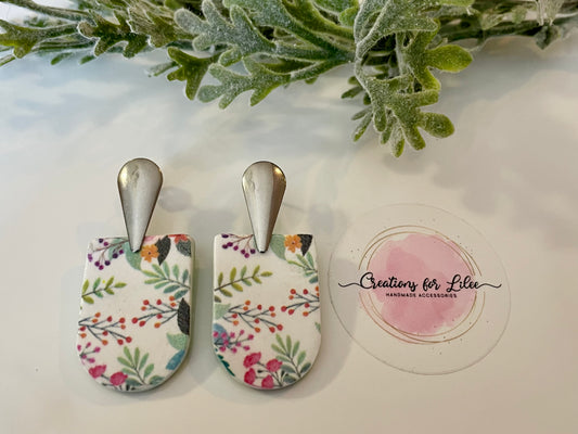 Clay Earrings - Floral Collection