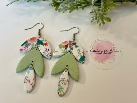 Clay Earrings - Floral Collection