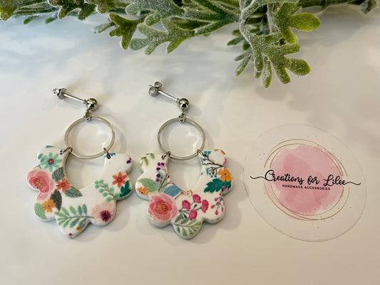 Clay Earrings - Floral Collection