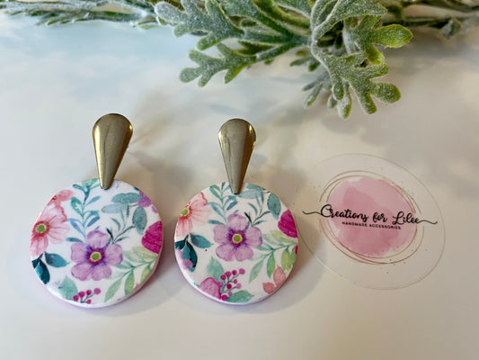 Clay Earrings - Floral Collection