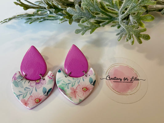 Clay Earrings - Floral Collection
