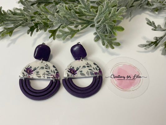 Clay Earrings - Floral Collection