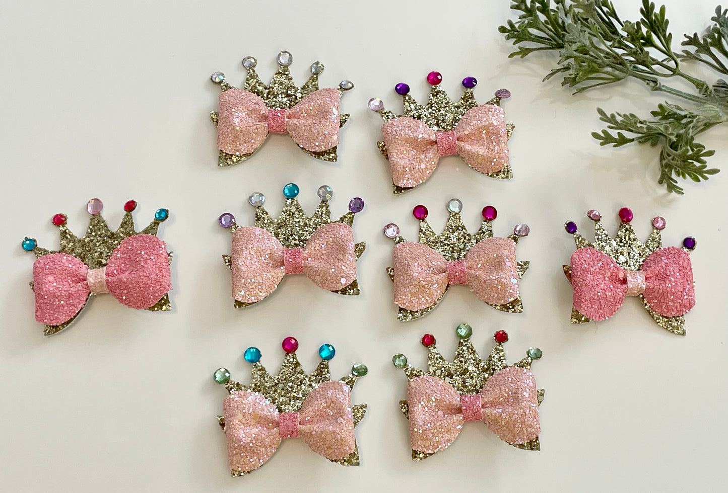 Princess Crown Hair Bow