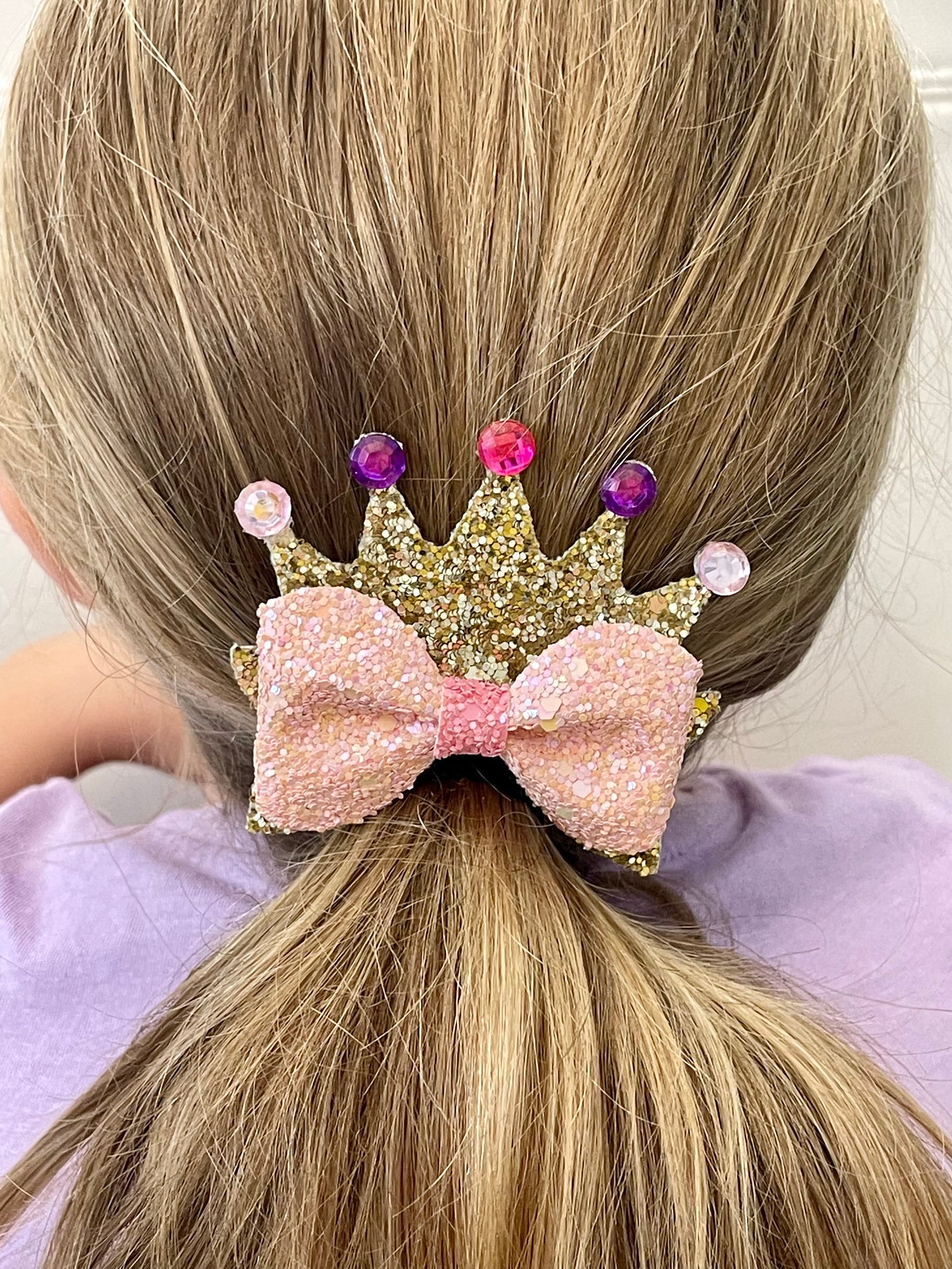 Princess Crown Hair Bow