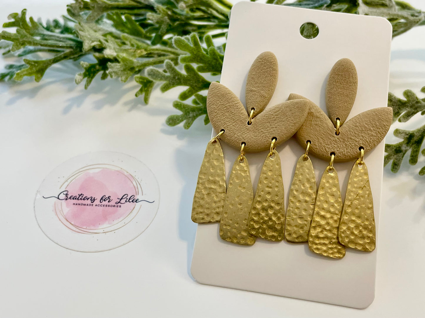 Clay Earrings - Neutral Collection
