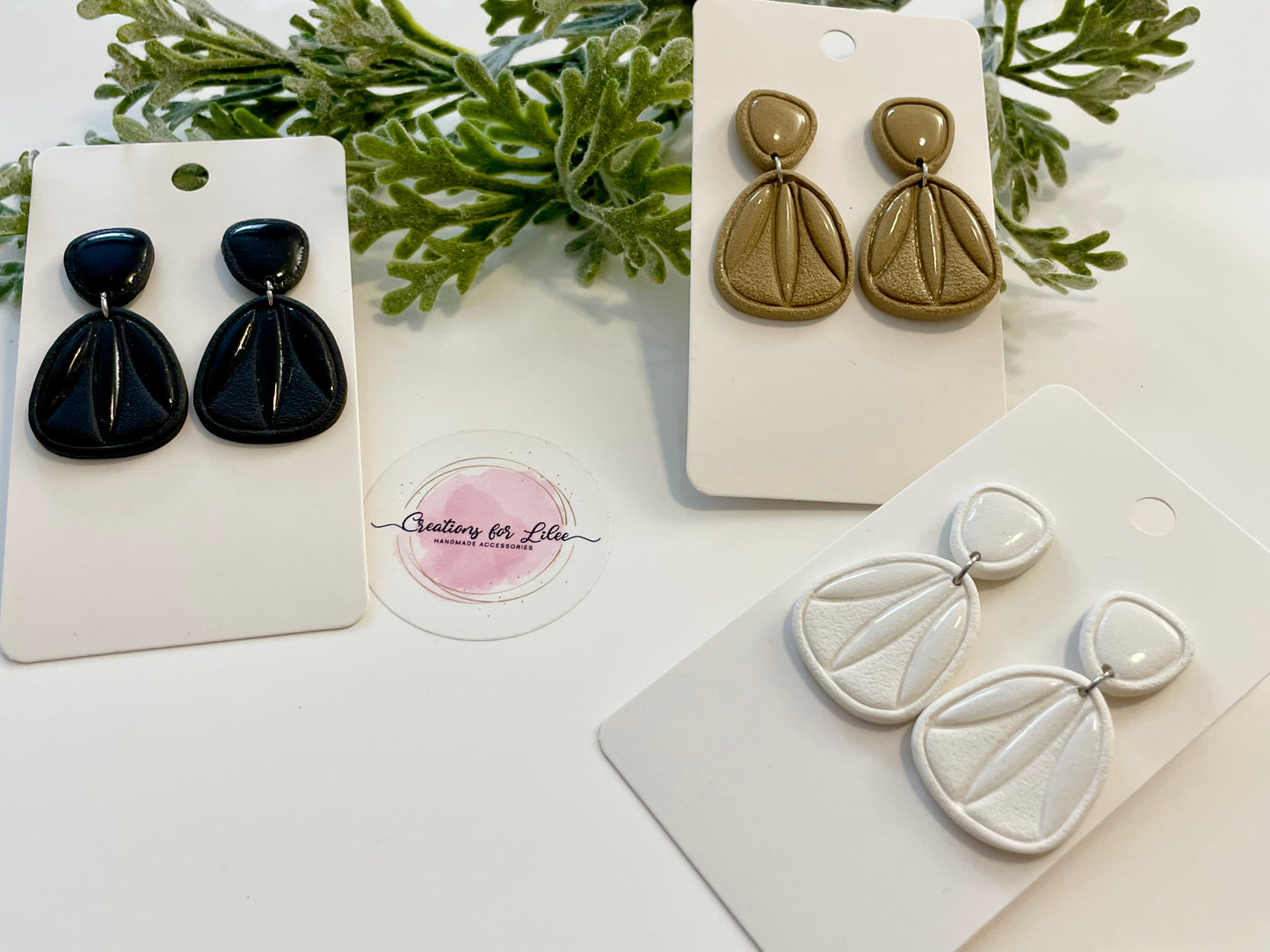Clay Earrings - Neutral Collection
