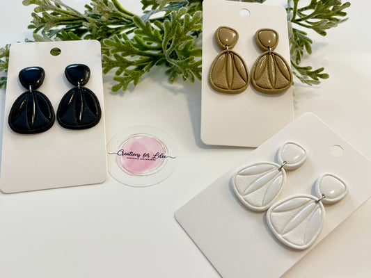 Clay Earrings - Neutral Collection