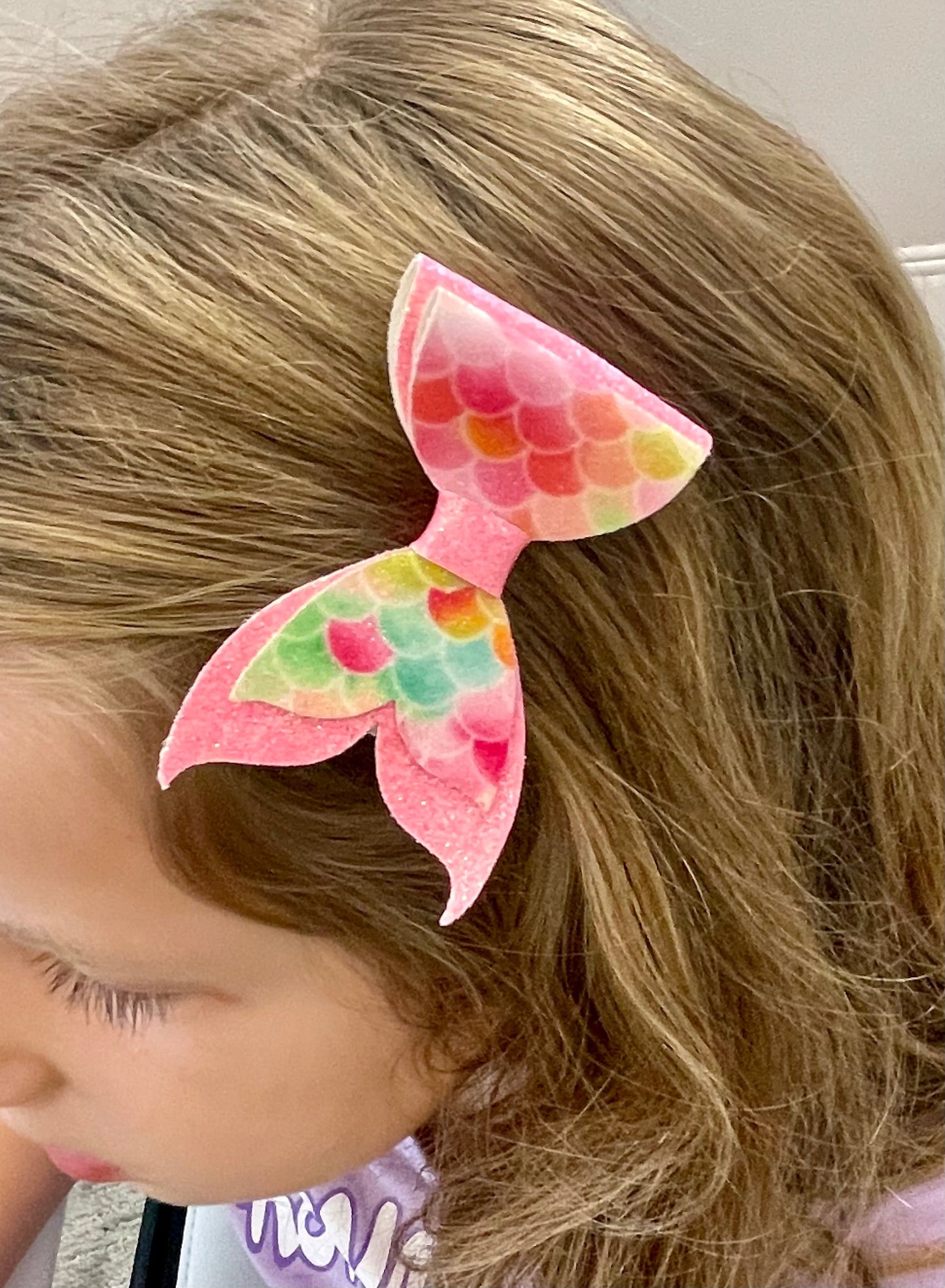 Mermaid Hair Bows - Blue & Pastels