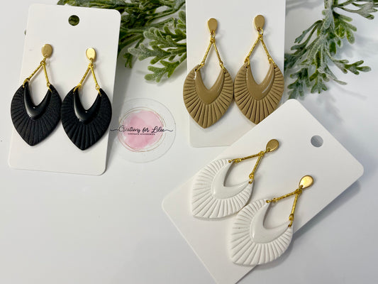 Clay Earrings - Neutral Collection