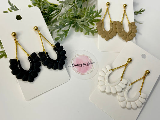 Clay Earrings - Neutral Collection