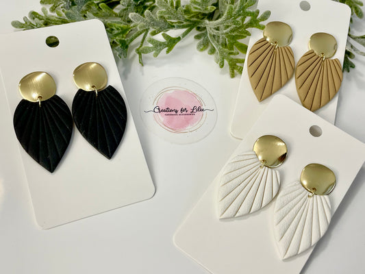 Clay Earrings - Neutral Collection