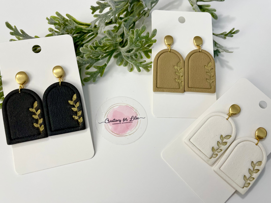 Clay Earrings - Neutral Collection