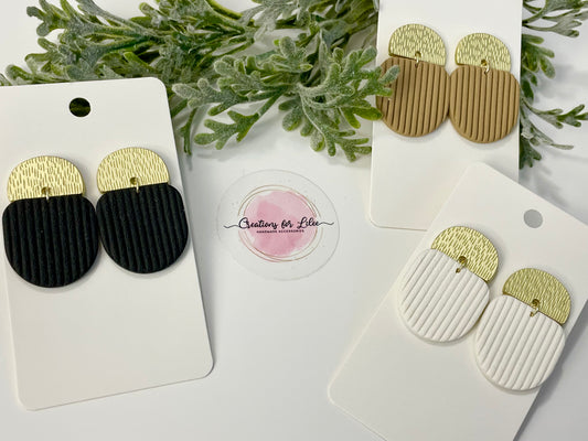 Clay Earrings - Neutral Collection