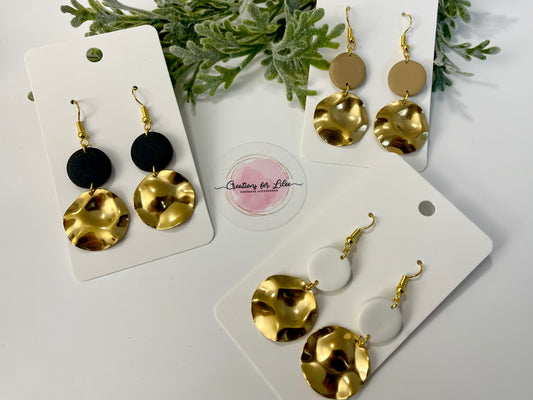 Clay Earrings - Neutral Collection