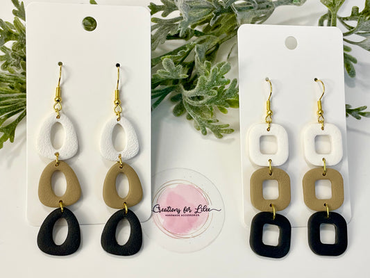 Clay Earrings - Neutral Collection