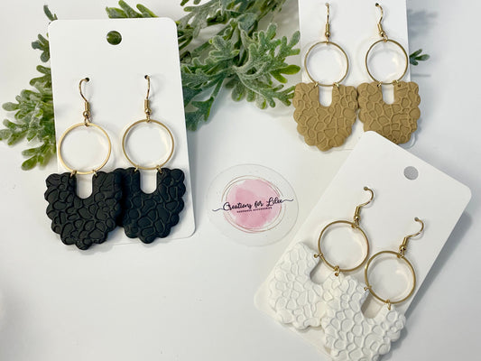 Clay Earrings - Neutral Collection