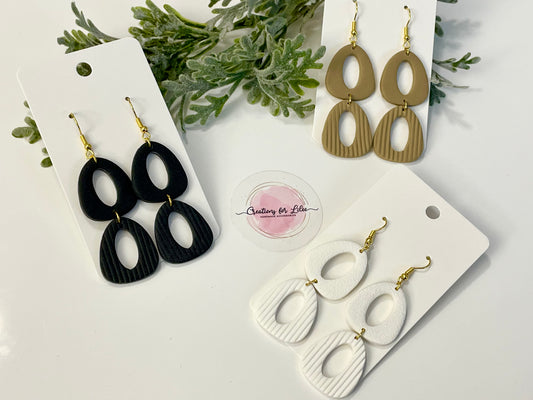 Clay Earrings - Neutral Collection