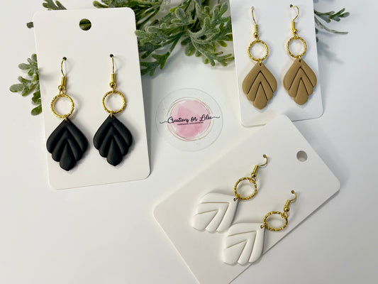 Clay Earrings - Neutral Collection