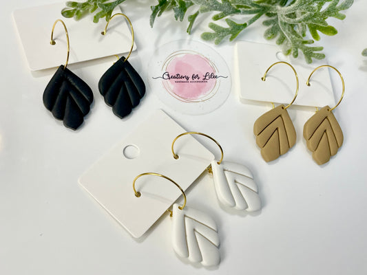 Clay Earrings - Neutral Collection