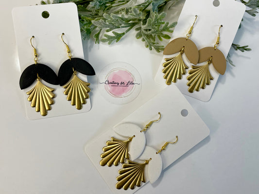 Clay Earrings - Neutral Collection