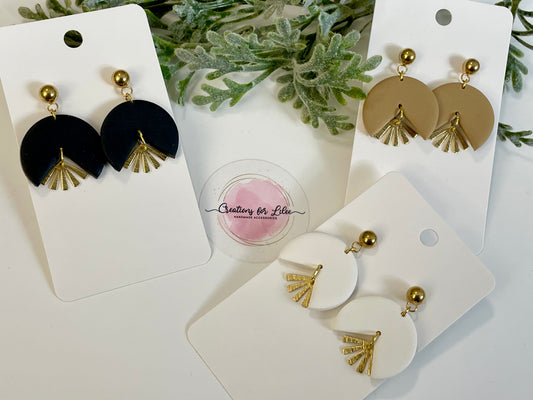 Clay Earrings - Neutral Collection
