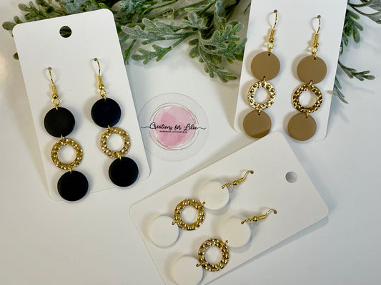 Clay Earrings - Neutral Collection