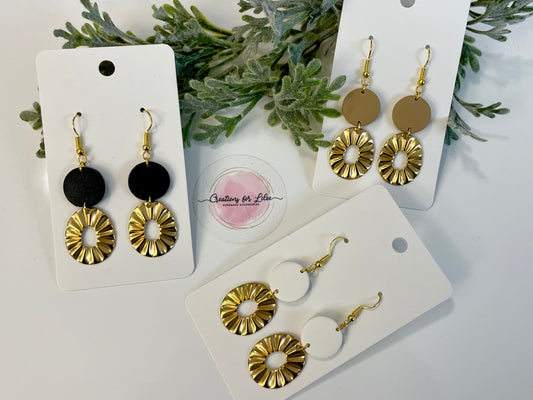 Clay Earrings - Neutral Collection