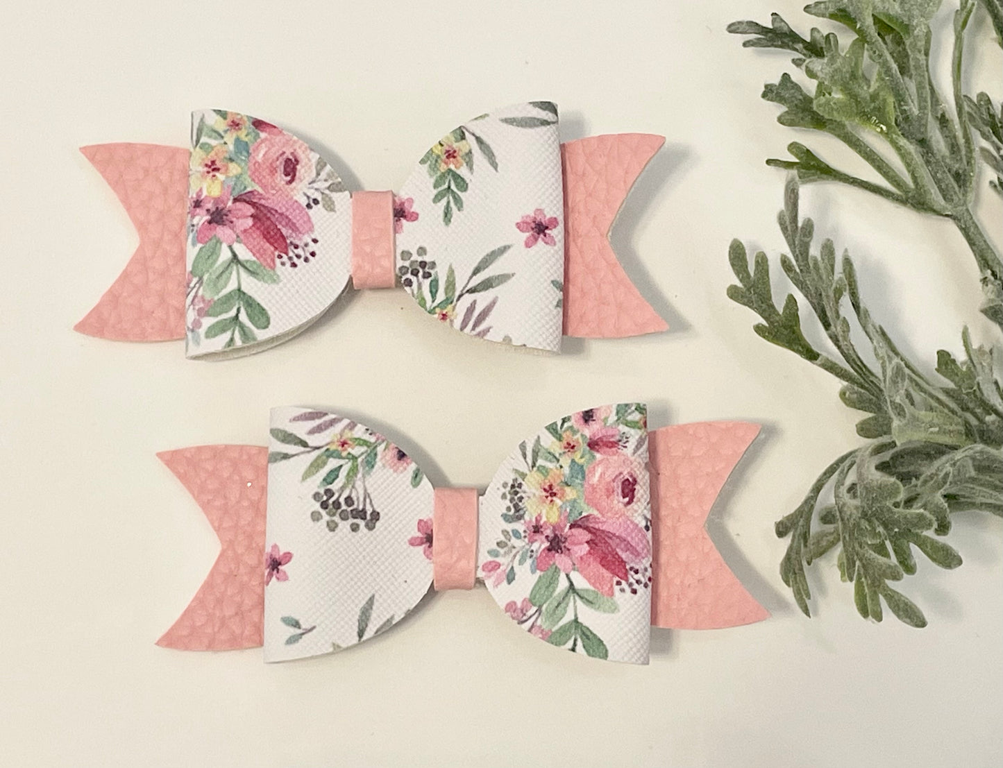 Hair Bows - Pink & Floral