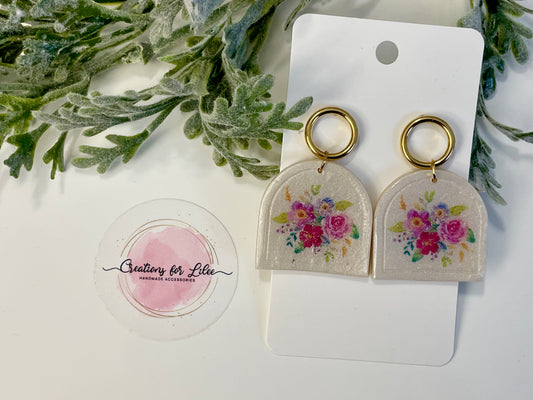 Clay Earrings - Floral Collection