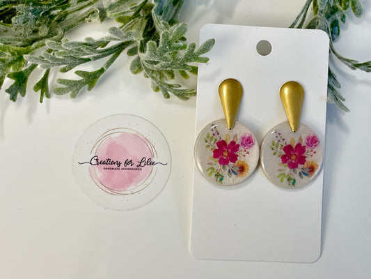 Clay Earrings - Floral Collection